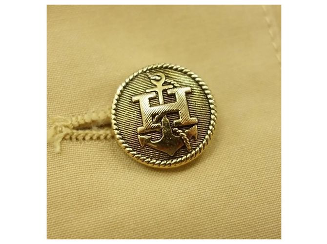 Abito bicolore Hermès Beige Giallo - vista 7