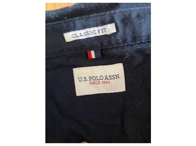 Autre Marque Camicia U.S. Polo Assn. Maniche Corte - Blu Blu scuro - vista 3