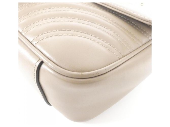 Borsa a Spalla Gucci GG Marmont Marrone - vista 3