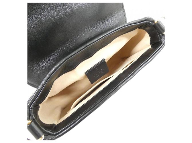 Borsa Gucci GG Marmont Nero Beige - vista 5
