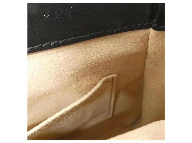 Borsa Gucci GG Marmont Nero Beige - vista 6