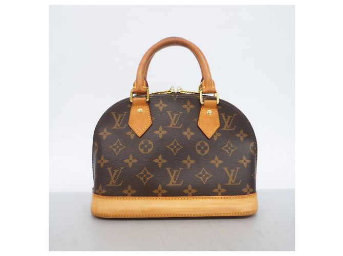 Borsa Louis Vuitton Alma BB Monogram Marrone - vista 10