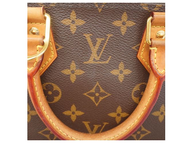 Borsa Louis Vuitton Alma BB Monogram Marrone - vista 7