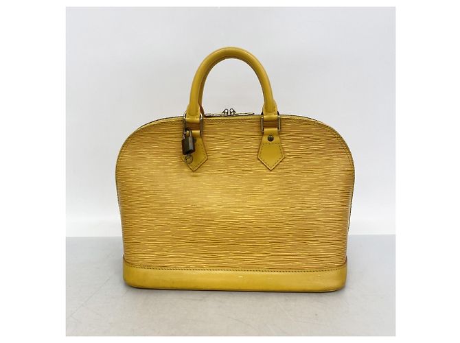 Borsa Louis Vuitton Alma Epi in Jaune Giallo - vista 11