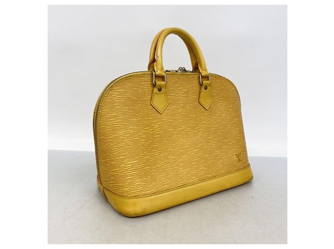 Borsa Louis Vuitton Alma Epi in Jaune Giallo - vista 2