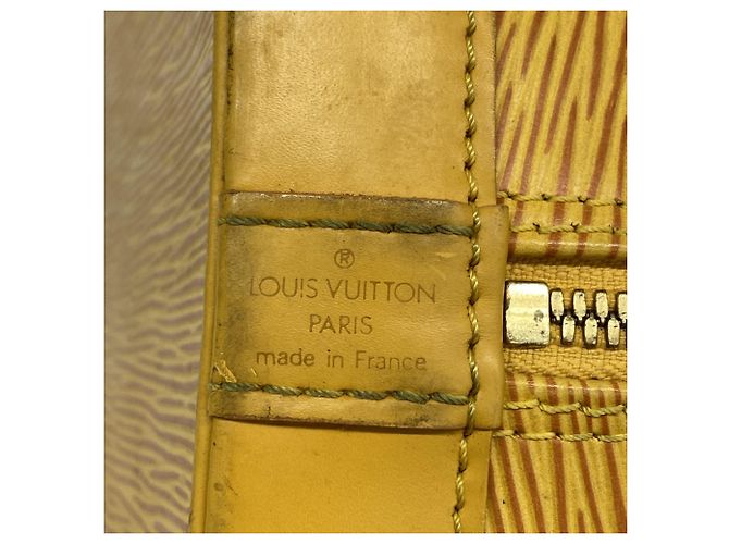 Borsa Louis Vuitton Alma Epi in Jaune Giallo - vista 5