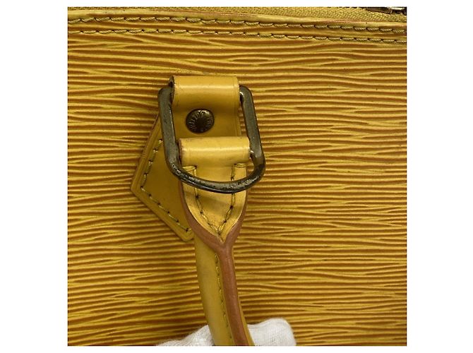 Borsa Louis Vuitton Alma Epi in Jaune Giallo - vista 7