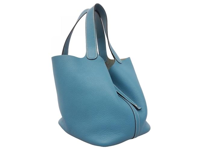 Hermès Borsa Hermes Picotin Lock MM Blu - vista 2