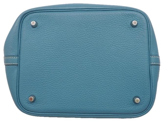 Hermès Borsa Hermes Picotin Lock MM Blu - vista 3