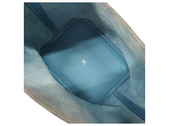 Hermès Borsa Hermes Picotin Lock MM Blu - vista 4