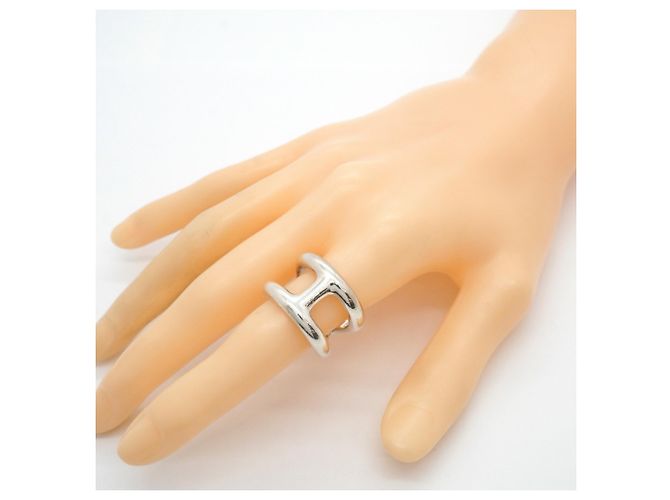 Ring Hermès Anello Osmo's GM Band in argento sterling 925 Hermes - vista 7