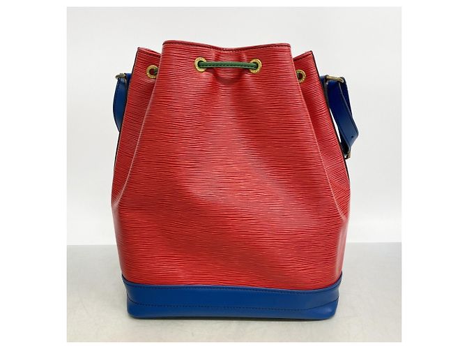 Borsa a Spalla Louis Vuitton Epi Noe Rosso Blu - vista 13