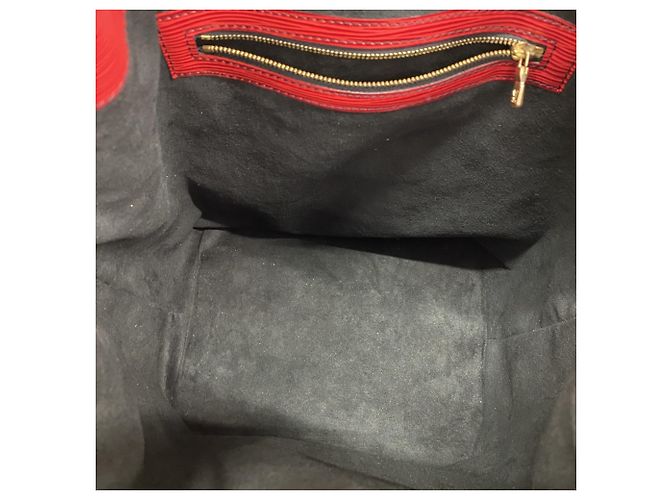 Borsa a Spalla Louis Vuitton Epi Noe Rosso Blu - vista 4