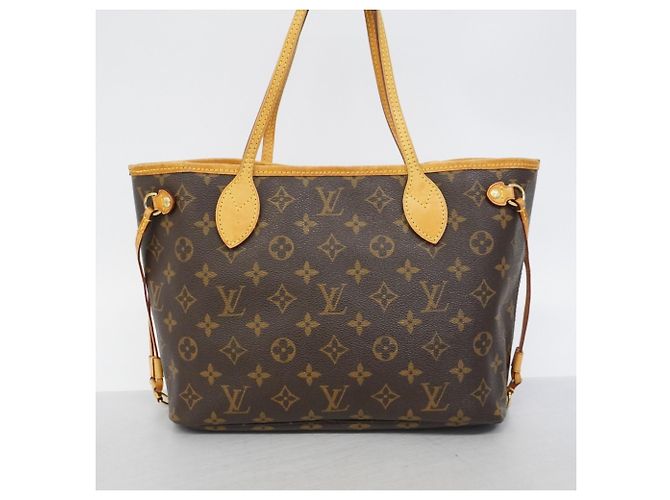 Borsa Tote Louis Vuitton Monogram Neverfull PM Marrone - vista 10