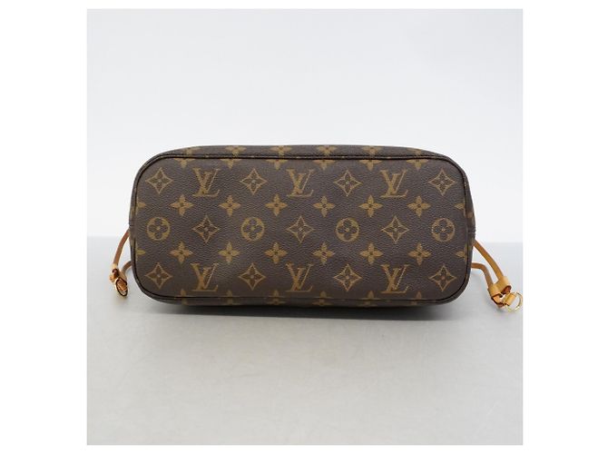 Borsa Tote Louis Vuitton Monogram Neverfull PM Marrone - vista 3
