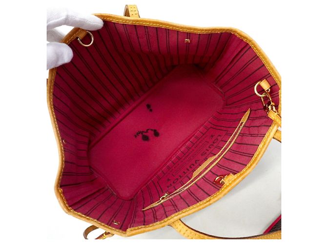 Borsa Tote Louis Vuitton Monogram Neverfull PM Marrone - vista 4