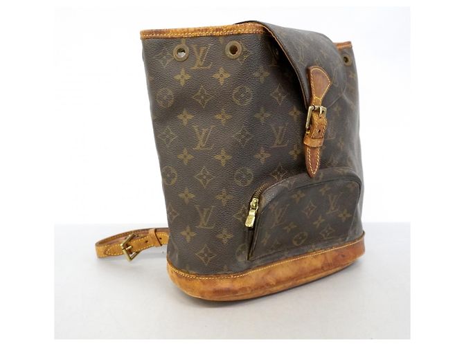 Zaino Louis Vuitton Monogram Montsouris MM Marrone - vista 2