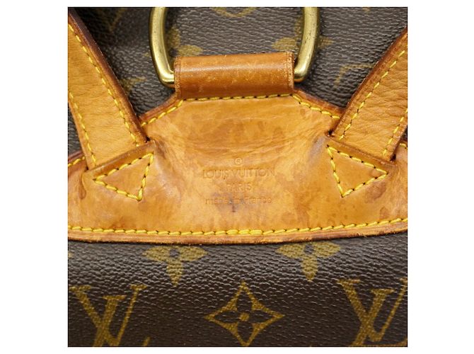 Zaino Louis Vuitton Monogram Montsouris MM Marrone - vista 5