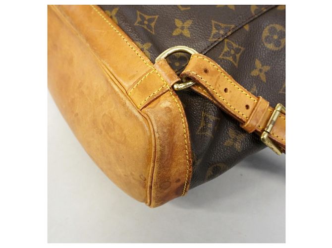 Zaino Louis Vuitton Monogram Montsouris MM Marrone - vista 7