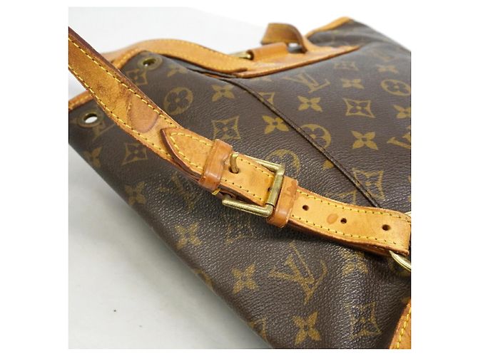 Zaino Louis Vuitton Monogram Montsouris MM Marrone - vista 8
