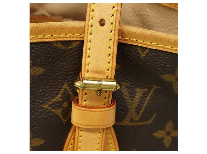 Borsa Tote Louis Vuitton Monogram Bucket PM Marrone - vista 9