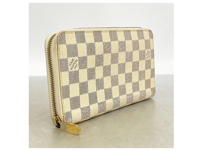 Louis Vuitton Damier Azur Zippy Organizer Long Wallet Weiß - Ansicht 2