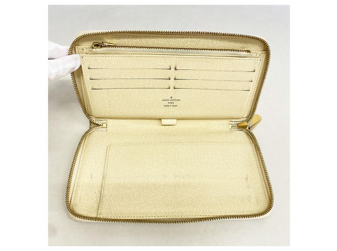 Louis Vuitton Damier Azur Zippy Organizer Long Wallet Weiß - Ansicht 3