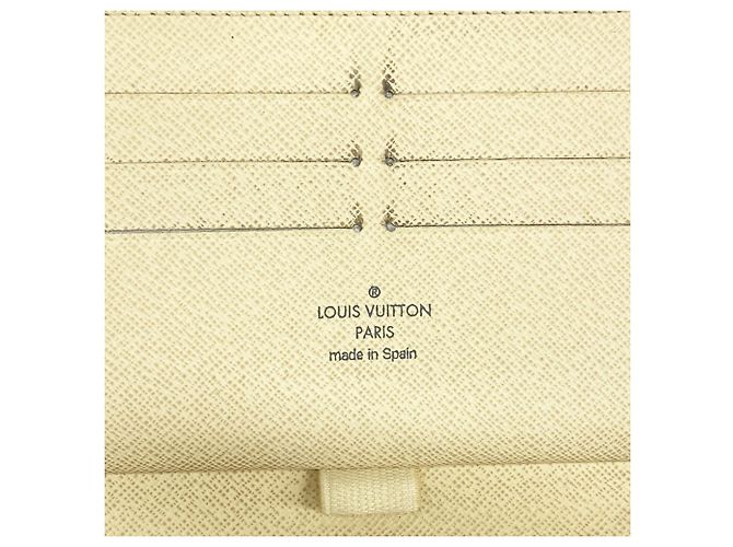 Louis Vuitton Damier Azur Zippy Organizer Long Wallet Weiß - Ansicht 4
