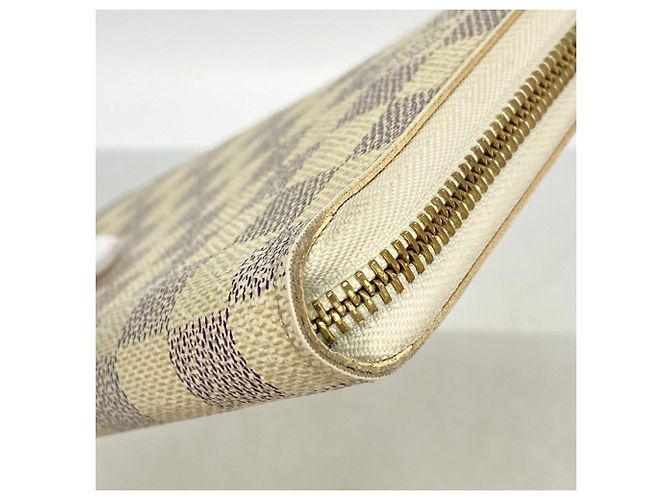 Louis Vuitton Damier Azur Zippy Organizer Long Wallet Weiß - Ansicht 5