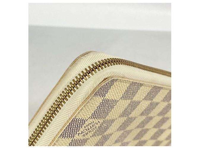 Louis Vuitton Damier Azur Zippy Organizer Long Wallet Weiß - Ansicht 6