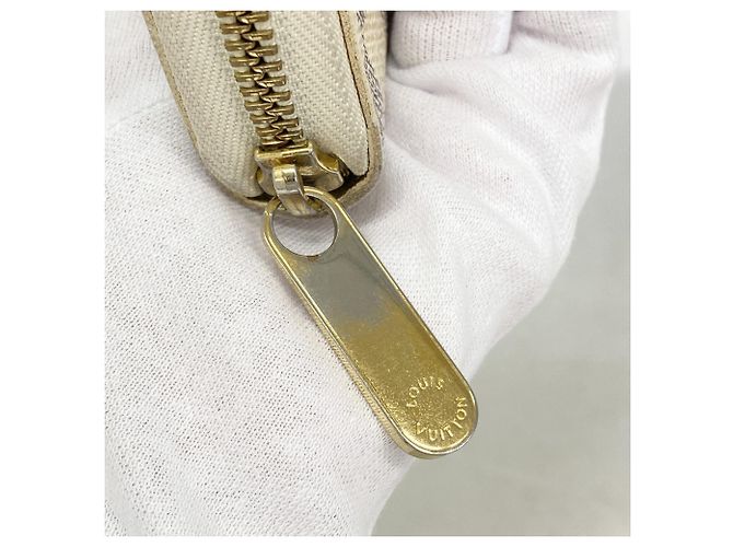 Louis Vuitton Damier Azur Zippy Organizer Long Wallet Weiß - Ansicht 7