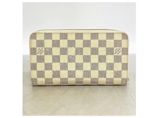 Louis Vuitton Damier Azur Zippy Organizer Long Wallet Weiß - Ansicht 8