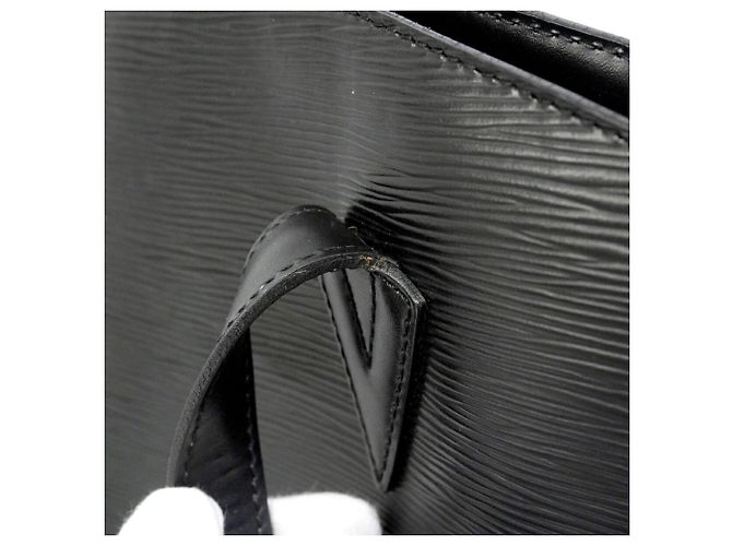 Bolso de Hombro Louis Vuitton Epi Saint Jacques Negro - vista 8