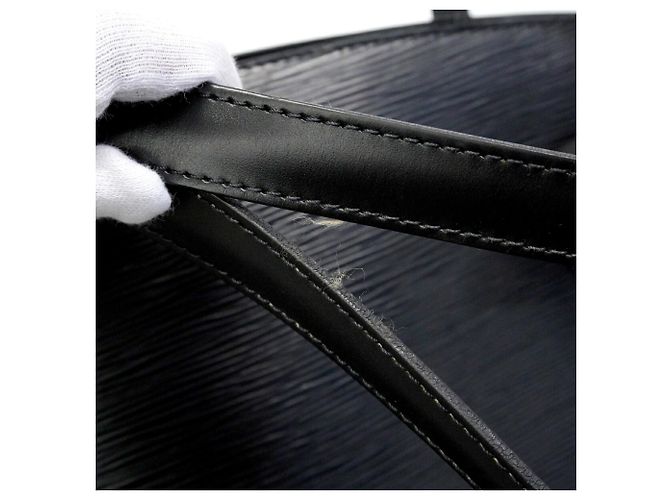 Bolso de Hombro Louis Vuitton Epi Saint Jacques Negro - vista 9
