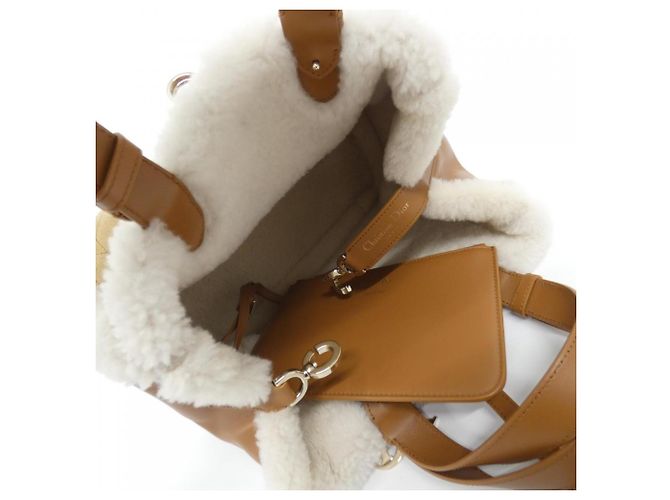 Borsa Christian Dior Toujours Medium Beige - vista 10