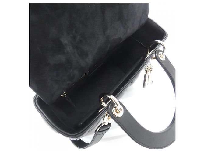 Borsa Christian Dior Lady Medium Nero - vista 7