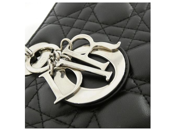 Borsa Christian Dior Lady Dior Large Nero - vista 5