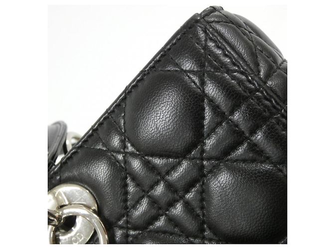 Borsa Christian Dior Lady Dior Large Nero - vista 6