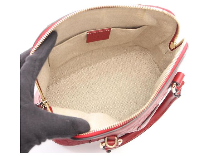 Borsa 2-Way Microguccissima Gucci Rosso - vista 3