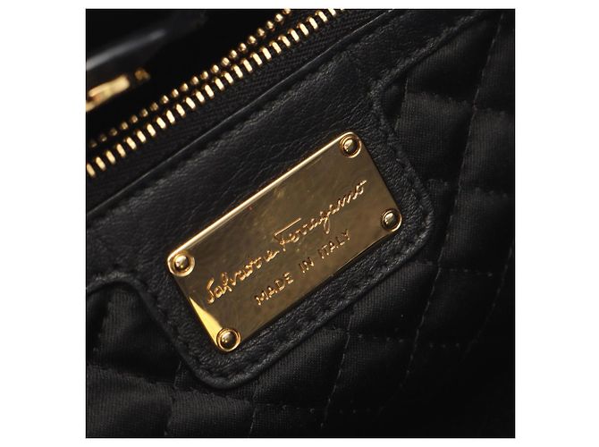 Borsa a mano 2-Way Gancini Salvatore Ferragamo Nero - vista 4