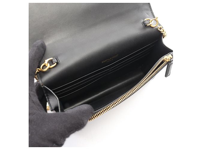 Borsa a Spalla Yves Saint Laurent Kate Tassel Nero - vista 3