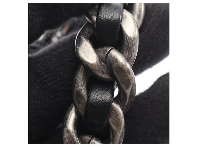Borsa a tracolla Chanel 19 Dixneuf Matelassé in agnello nero - vista 10