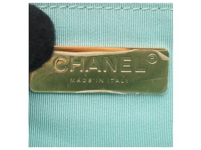 Marsupio in pelle di agnello verde Chanel - vista 4