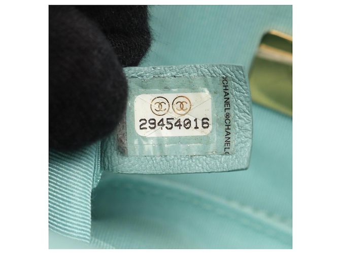 Marsupio in pelle di agnello verde Chanel - vista 5