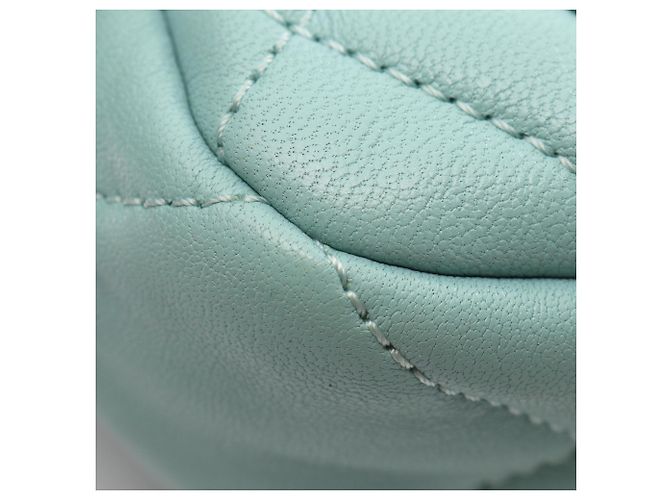 Marsupio in pelle di agnello verde Chanel - vista 7