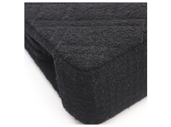 Bolsa de ombro em tecido Chanel Preto - vista 6