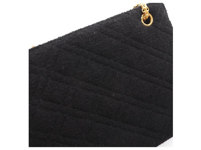 Bolsa de ombro em tecido Chanel Preto - vista 8