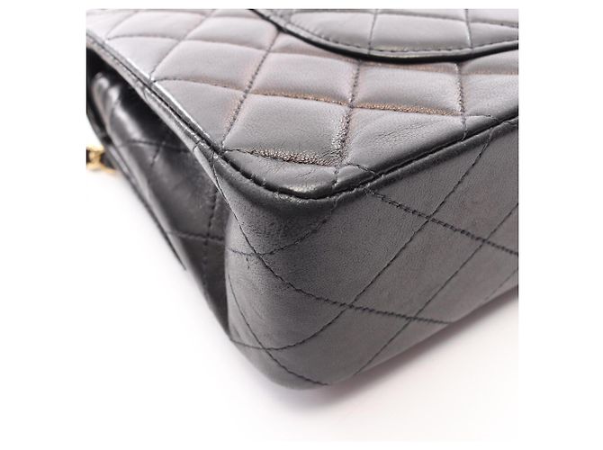 Borsa a Spalla Chanel Matelassé Double Flap Nero - vista 14