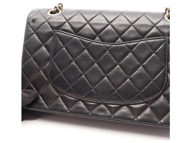 Borsa a Spalla Chanel Matelassé Double Flap Nero - vista 15