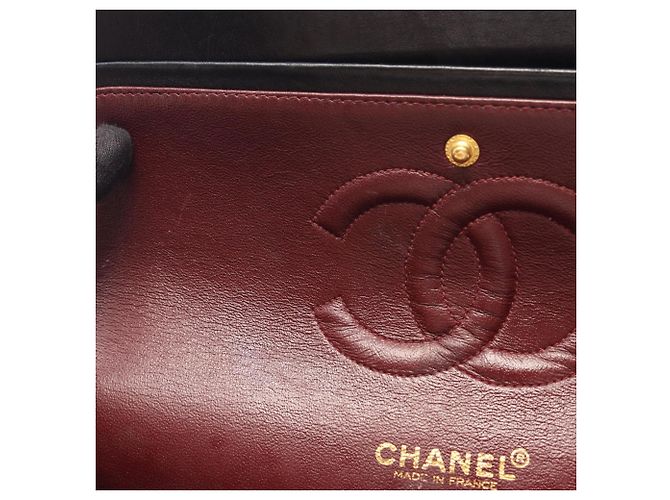 Borsa a Spalla Chanel Matelassé Double Flap Nero - vista 7